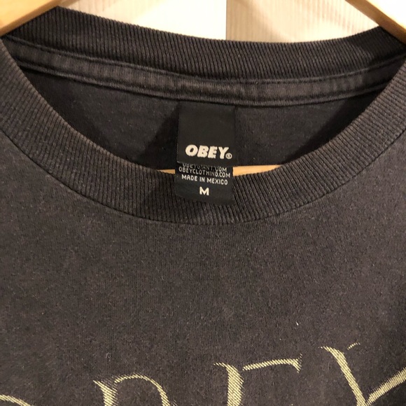 OBEY Grey graphic men’s T-shirt - M - Picture 3 of 4